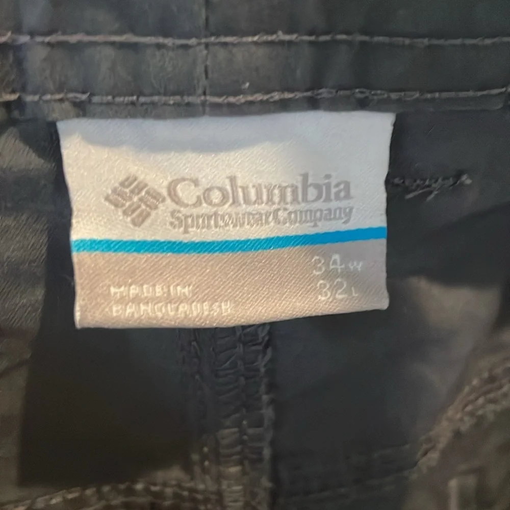 Columbia pants dark gray 34x32 regular fit new without tags. Washed. Not worn
